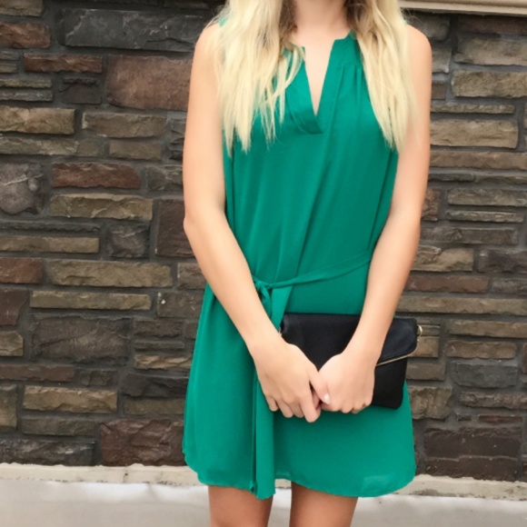 Color Pop Sheath Dress - Emerald - Picture 4 of 5